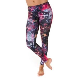 Onzie Pink Galaxy Space Leggings